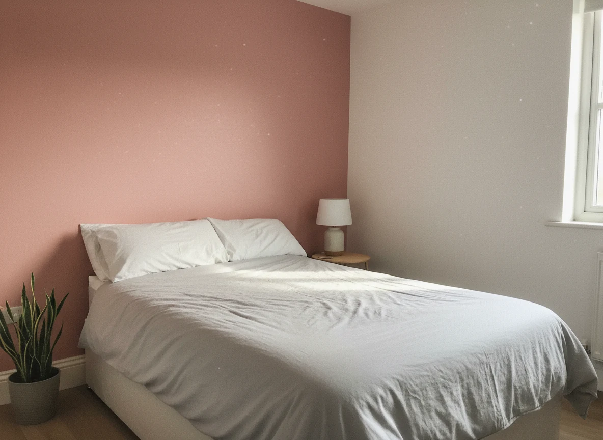 Living room feature wall painting in Leicester