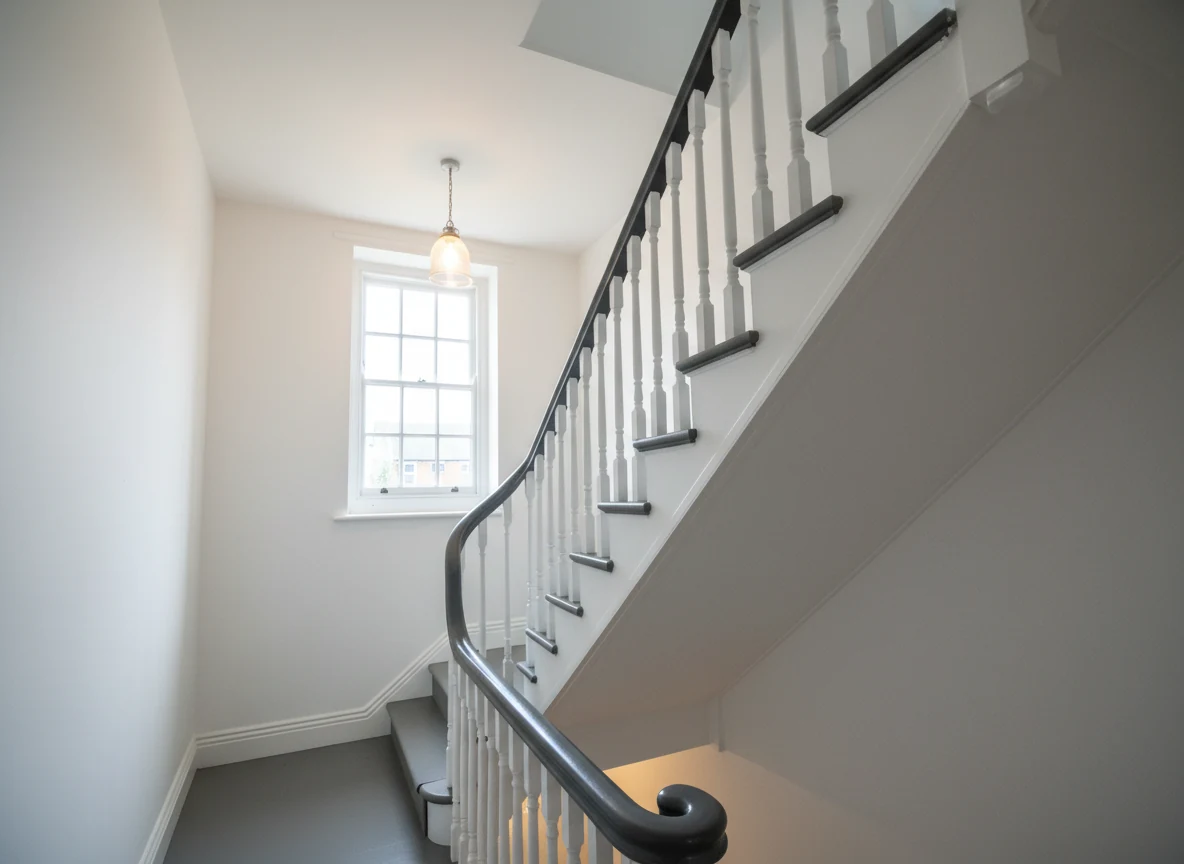 staircase-painting-1-leicester-leicester-decorators Staircase painting in Leicester by Leicester Decorators, professional stairwell decorators